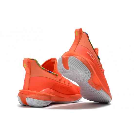 Stephen Curry VII Men Basketball Shoes Candy Orange-2